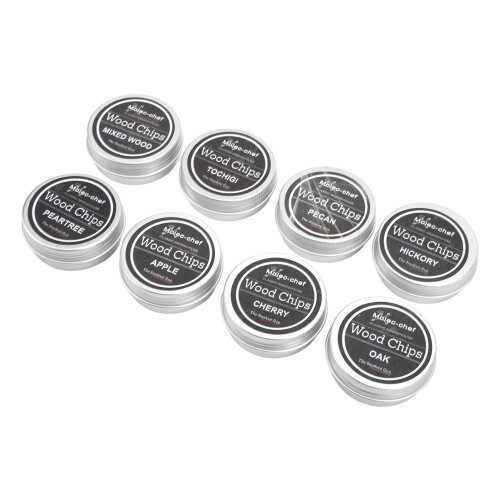 Whiskey wood chips smoking kit 8 pieces