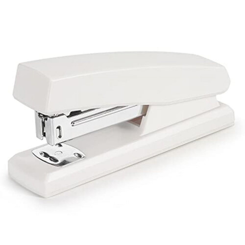 Witte, draagbare bureau-nietmachine (1 stuk)
