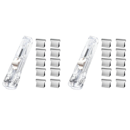 Push Stapler Office Supplies for Students 2 Pack