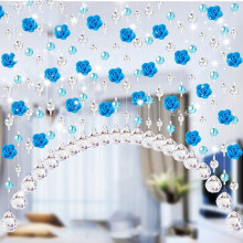 TAKTUK beaded curtain crystal blue 1 piece