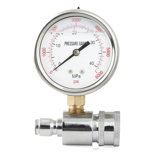 Airless Sprayer Tee Joint Pressure Gauge Universal 1 Pc