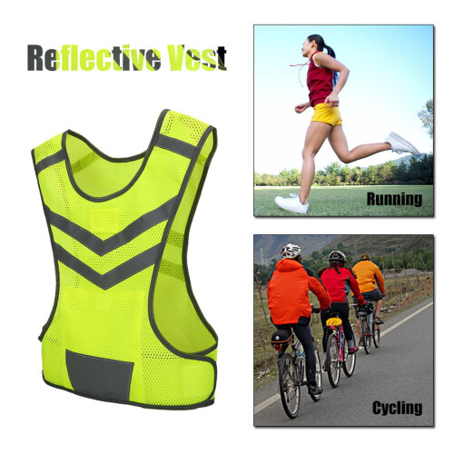Safety Vest Fluorescent Yellow One Piece