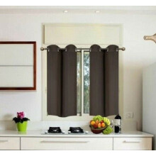 Thermal Blackout Curtain Brown 28 in W x 54 in L