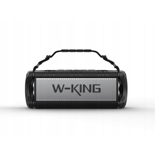 W-KING D8 wireless Bluetooth speaker - black and silver