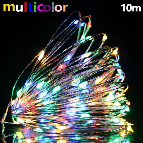 USB Solar LED Copper Wire String Lights 2-10M Waterproof