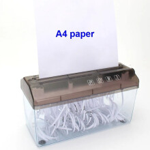 A6 Portable Electric Paper Shredder Grey A4