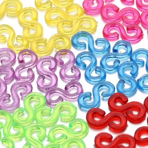 Rubber Band Clips S-Shaped Elastic Buckles 500 pcs 2