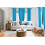 Faux Silk Turquoise Blackout Curtain Panel 63 in 1