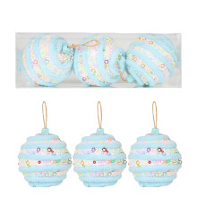 Taotanxi Christmas Ball Ornaments Blue 3.15 inch