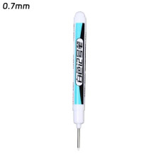 Sett med permanente tusjpenner, hvite, oljete, 3 stk. (0,7/1,0/2,5 mm)