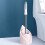 RXIRUCGD toilet brush pink modern compact long handle 1