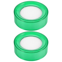 Grüne Kunststoff-Schwammfinger für Kassierer, 7 cm Durchmesser, 2 Stück