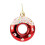 Liquidação Tainini! Conjunto de 4 enfeites de donuts para decoração de casa, árvore de Natal e festas de aniversário, 7,6 cm (3 polegadas). 1