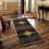 Southwest area rug black 2 ft x 3 ft 2