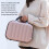 Makeup Storage Organizer ABS Travel Cosmetic Case White 3