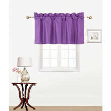 Purple Swag Valance Foam-Lined Blackout 38"W x 18"L