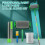 Professional 6-Piece Paint Roller Set for Walls and Ceilings - Extendable Brush, Tray, Rollers, Stirrer - Non-Drip 2