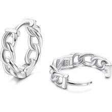 S925 Sterling Silver Huggie Hoop Earrings Gold Plated Small