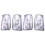 2Pair Right and Left Side Door Wing Mirror Clear Indicator Lens for  Transit Mk8 2014-Onwards 1