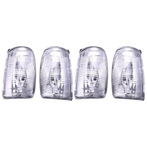 2Pair Right and Left Side Door Wing Mirror Clear Indicator Lens for  Transit Mk8 2014-Onwards