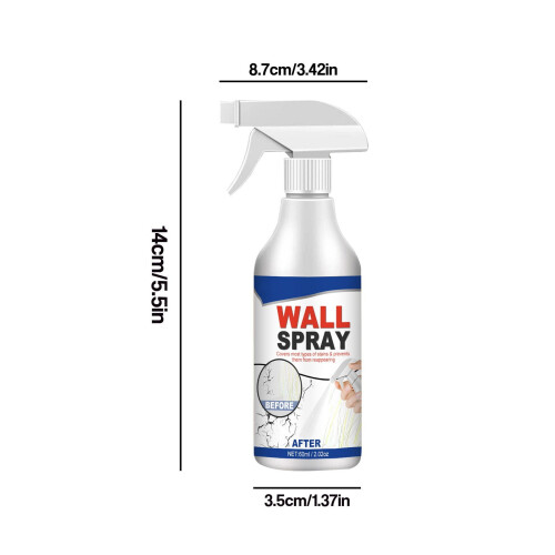 Wall Repair Spray Paint Water-Based White 2.1 Oz 2
