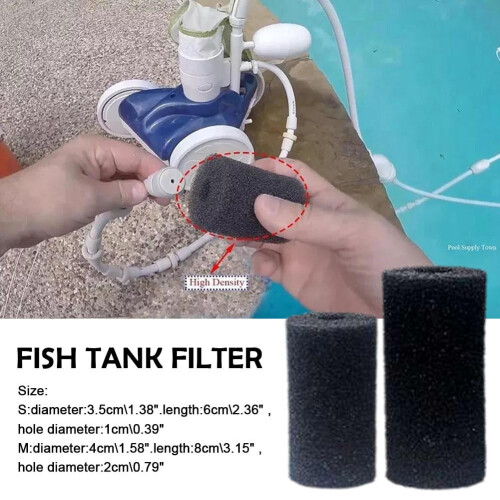 Aquarium Filter Protector Cover Black Foam 5 Pack 2