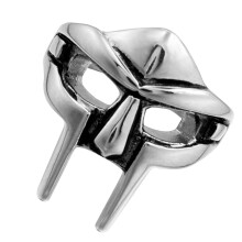 Anello da uomo impilabile in lega con maschera gotica