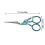 Retro-style steel scissors small size 1