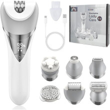 Elektrische epilator - Belle Commode 7-in-1 - Gezicht & Lichaam - USB oplaadbaar - IPX6 waterdicht