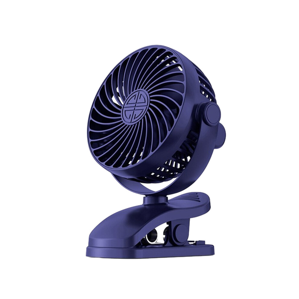 Jeashchat Clip-On Desk Fan Blue 3 Speeds 720 Rotation 9314556898860