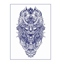 Fruit Juice Herb Temporary Tattoo Sticker Waterproof 1pc