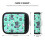 Luggage Handle Wraps Green Cat Design 2 Pcs 2