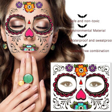 RUOYING Day of the Dead temporary tattoo stickers