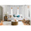 K86 bedroom blackout curtain ivory 108 inch grommet panel 1
