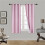 Pink blackout curtain panel set 2 pcs 37" x 63" 1