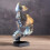 Abstract Statue Silence is Gold Resin Figurine Silver 8