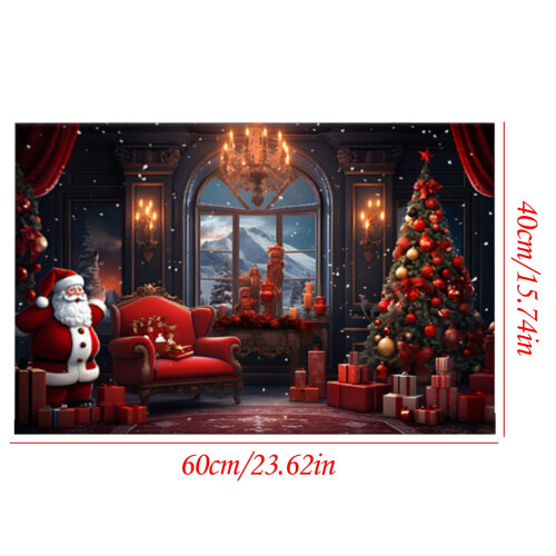 Tainini polyester rug red 15x23 inches