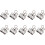 Retro metalen bindclip, antiek messing, groot, 10 stuks 1
