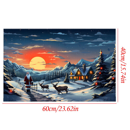 Tainini polyester rug for indoor use 15x23 in red