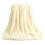 JeashCHAT Plush Throw Blanket Beige 47" x 31.5" 1