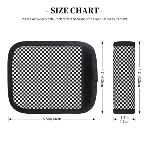 Luggage Handle Wraps Chess Pattern 2 Pcs 1