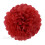 Paper Pompoms Red 10cm 15cm 20cm 25cm 4pcs 1