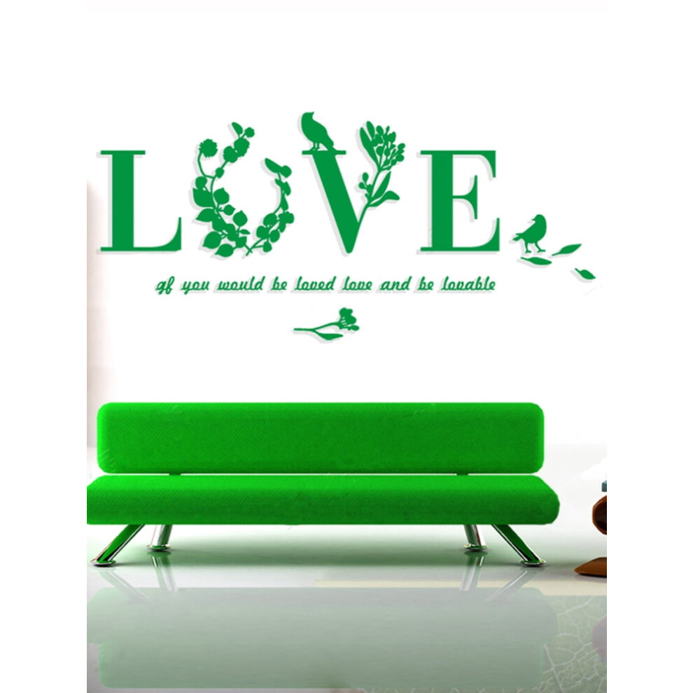 Love Letter 3D Acrylic Mirror Decal Heart-Shaped 27.5" X 9314556894435