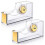 Acrylic tape dispenser gold 2 pcs 1
