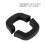 Silicone Hot Handle Cover Heat Resistant Black 3