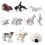 Mini Animal Simulation Toys Set for Kids Cognitive 5