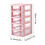 SHENGXINY transparent plastic 5-tier desktop drawer 3