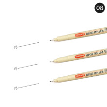 Micron Pigment Liner Pen for Manga Sketching 12 Tip 3-Pack