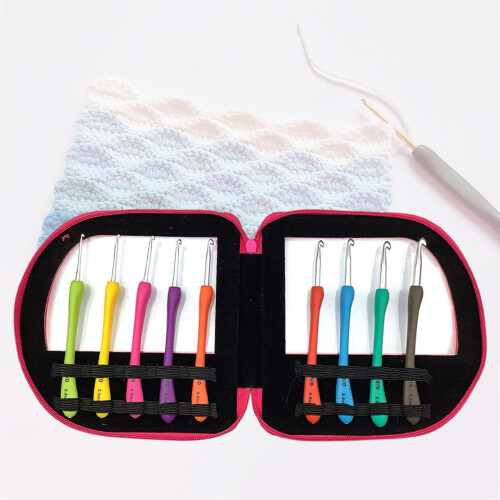 Crochet Hooks Set Aluminum 2.0–6.0mm 9 Sizes 2