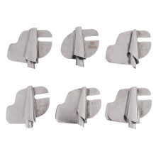 Kit de 6 peças para bainha enrolada de costura, largura de 3 a 8 mm